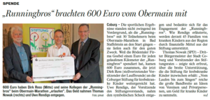 Spendenübergabe